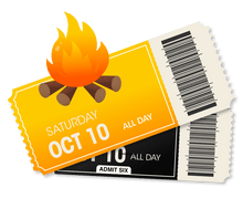 Load image into Gallery viewer, Fire Pit Table + 6 Tickets OCT 10th 2026
