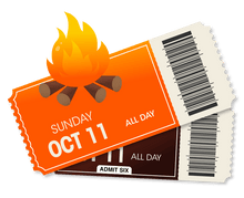Load image into Gallery viewer, Fire Pit Table + 6 Tickets OCT 11th 2026

